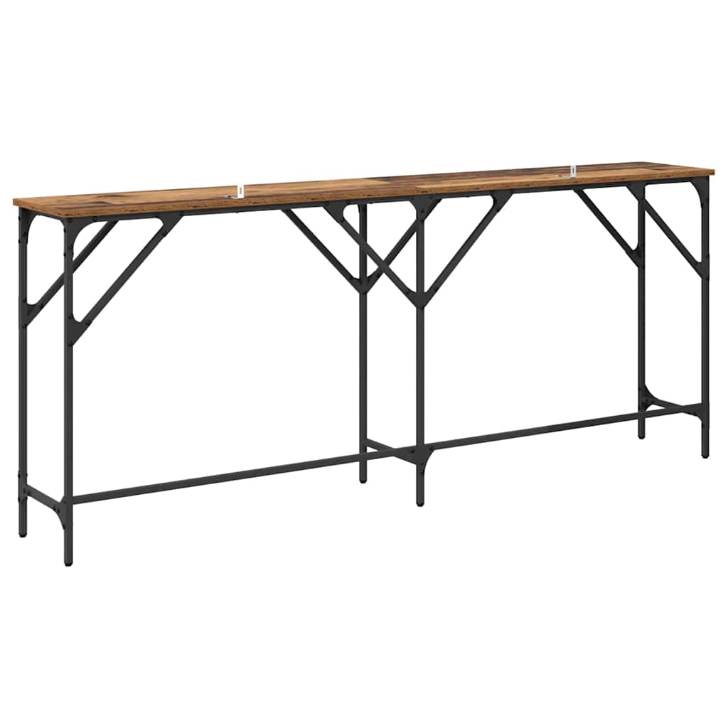 Konsollbord Gammelt tre 180 x 29 x 75 cm Konstruert tre