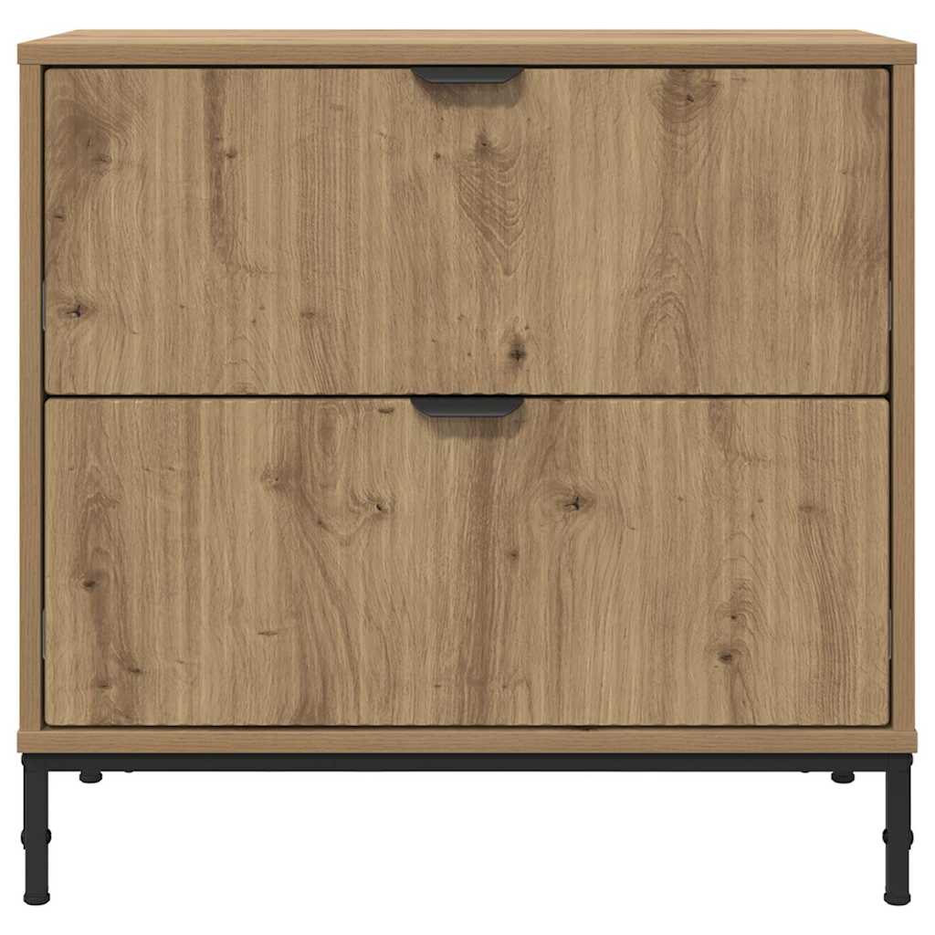 Nattbord med skuff artisan eik 63,5 x 36 x 61 cm Konstruert tre