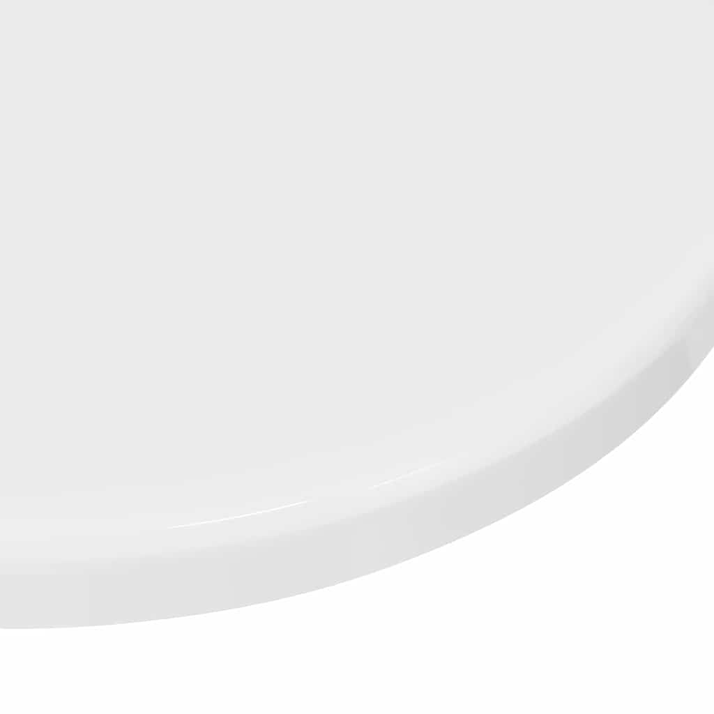 Bordplate Høyglans hvit 30 x 30 x 1.5 cm Konstruert tre
