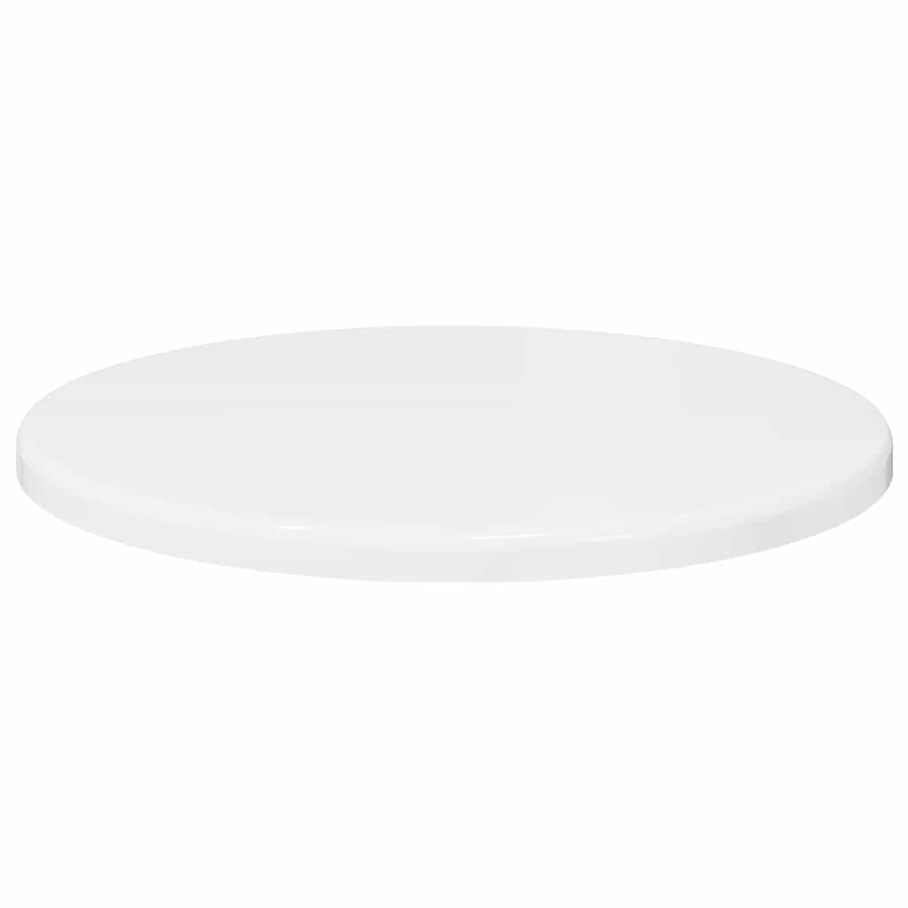 Bordplate Høyglans hvit 30 x 30 x 1.5 cm Konstruert tre