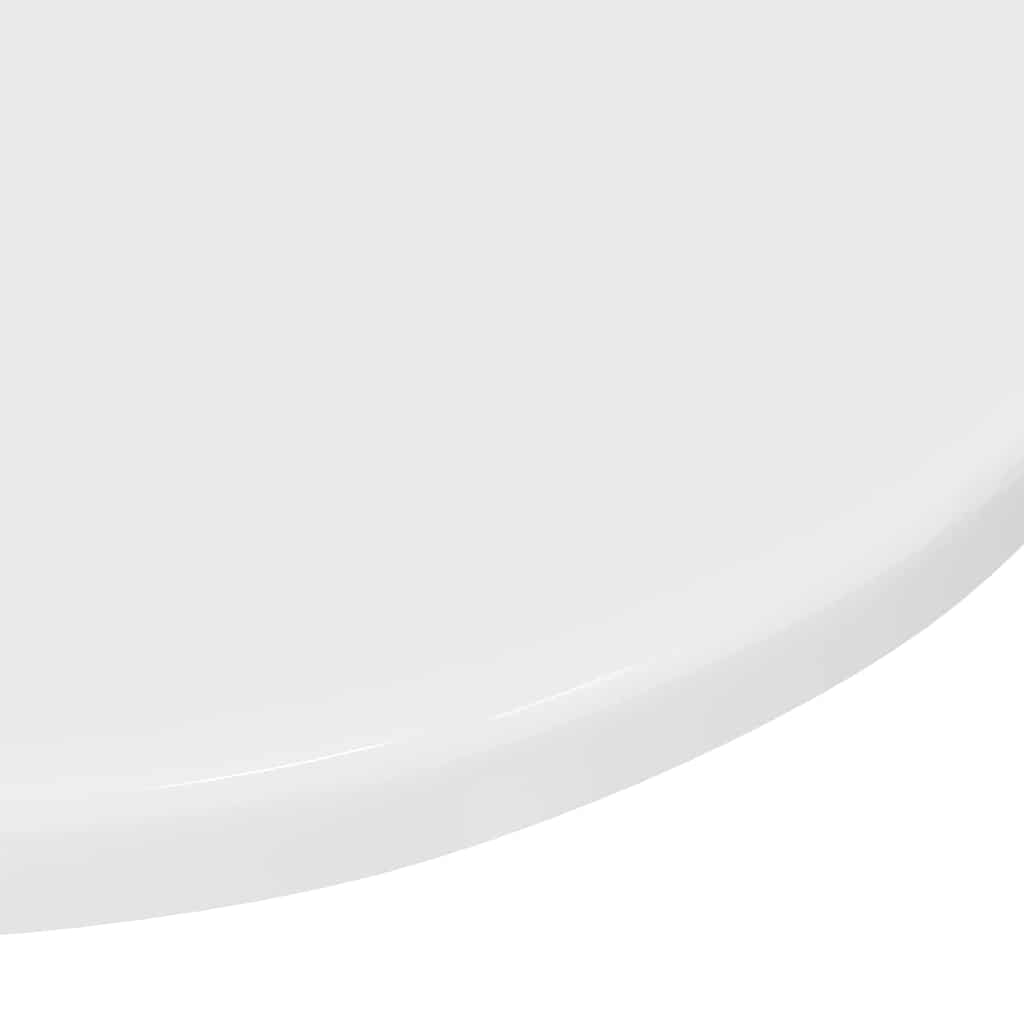 Bordplate Høyglans hvit 40 x 40 x 1.5 cm Konstruert tre