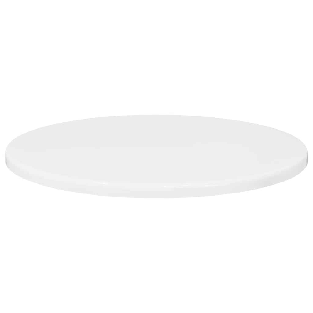 Bordplate Høyglans hvit 40 x 40 x 1.5 cm Konstruert tre