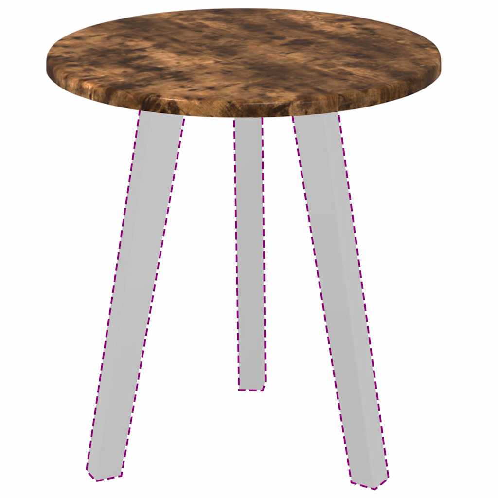 Bordplate Røkt eik 40 x 40 x 1.5 cm Konstruert tre