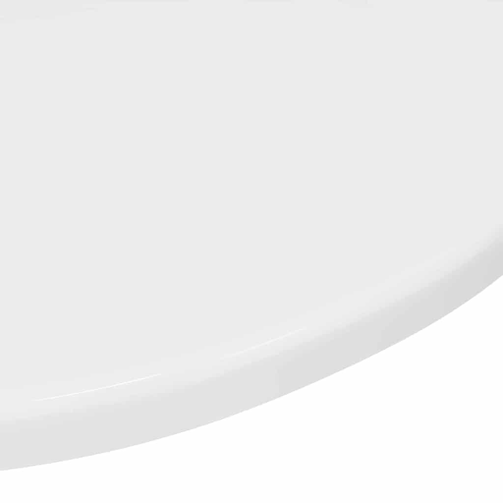 Bordplate Høyglans hvit 50 x 50 x 1.5 cm Konstruert tre