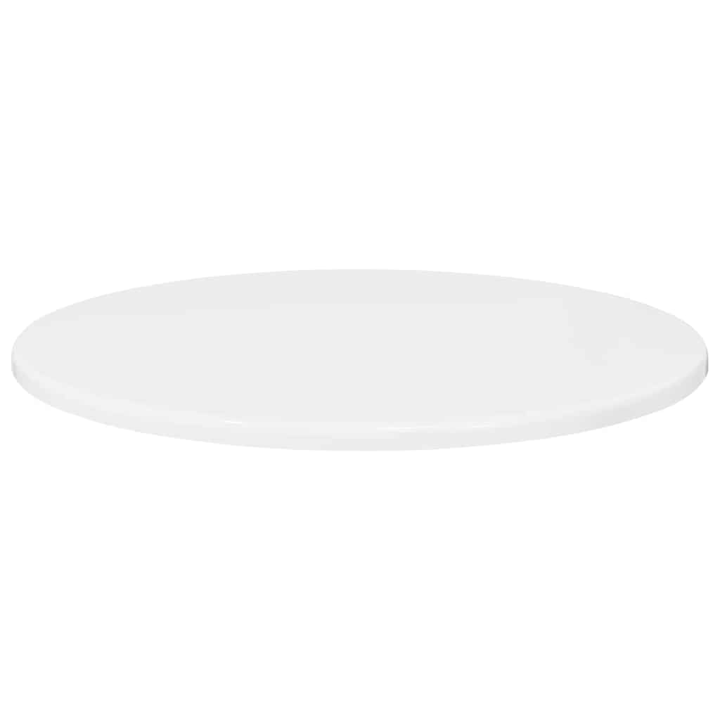 Bordplate Høyglans hvit 50 x 50 x 1.5 cm Konstruert tre