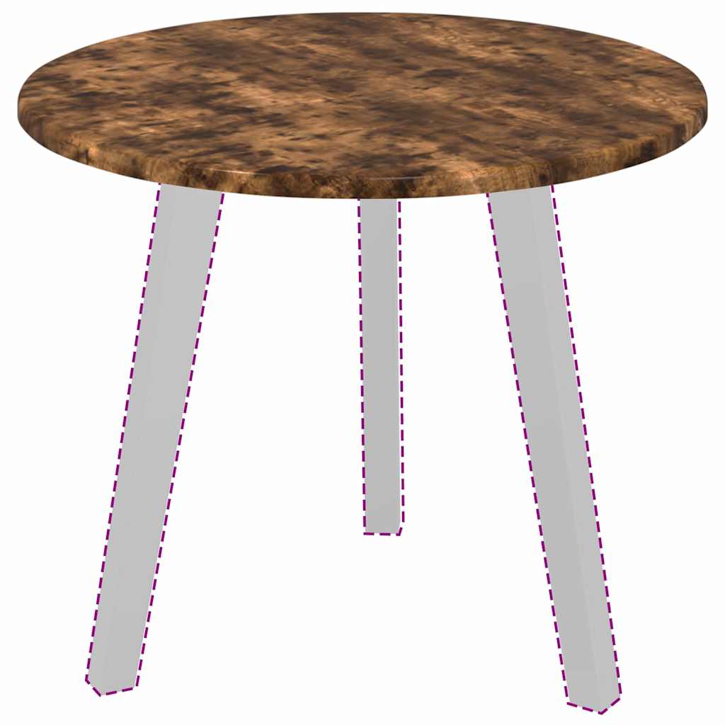 Bordplate Røkt eik 50 x 50 x 1.5 cm Konstruert tre