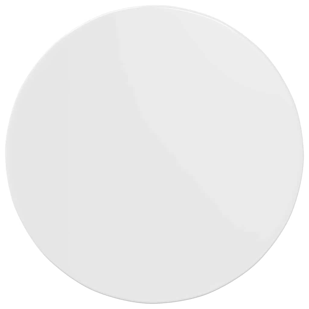 Bordplate Høyglans hvit 60 x 60 x 1.5 cm Konstruert tre