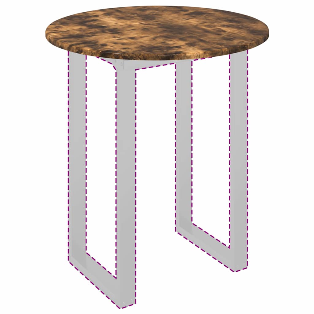 Bordplate Røkt eik 60 x 60 x 1.5 cm Konstruert tre