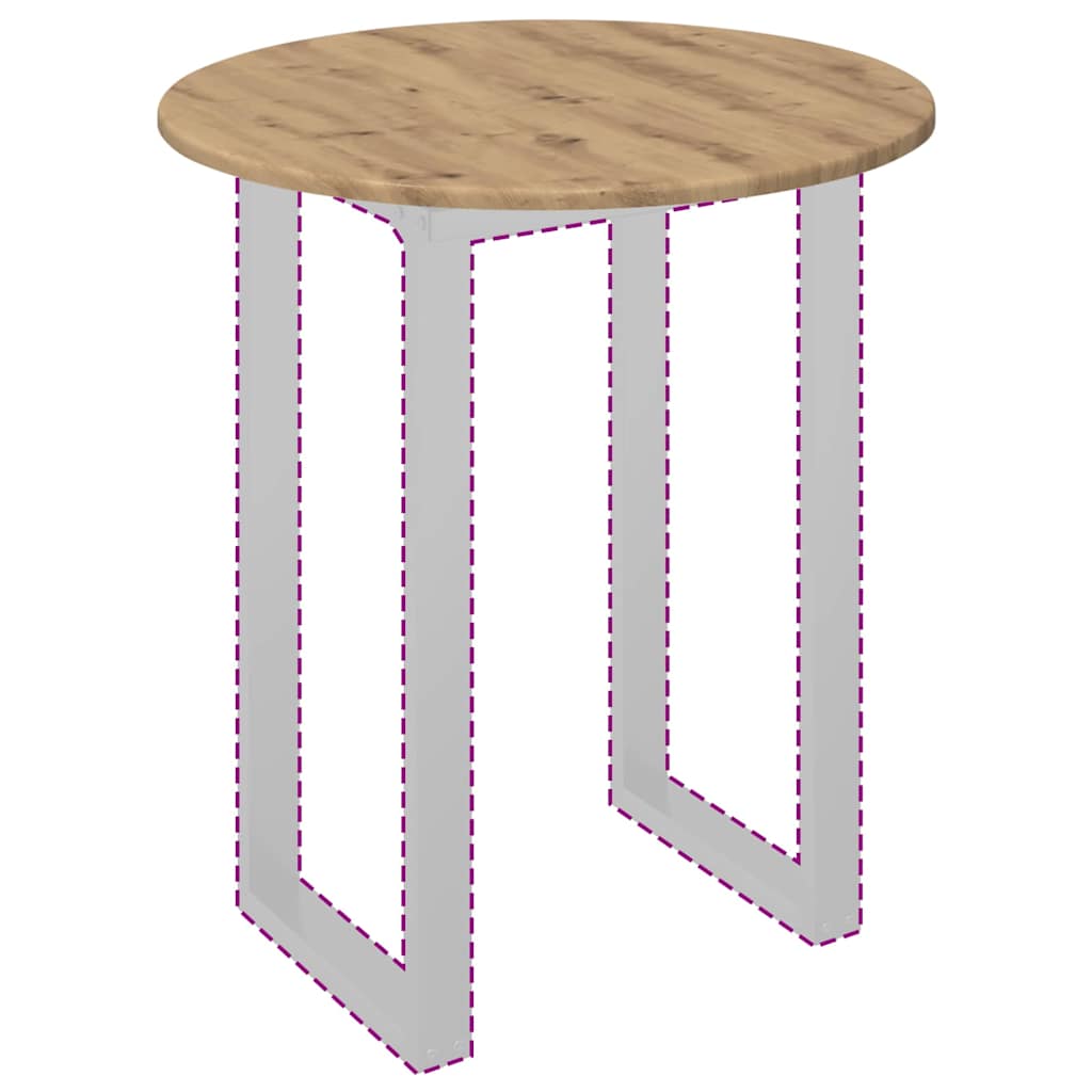 Bordplate artisan eik 60 x 60 x 1.5 cm Konstruert tre