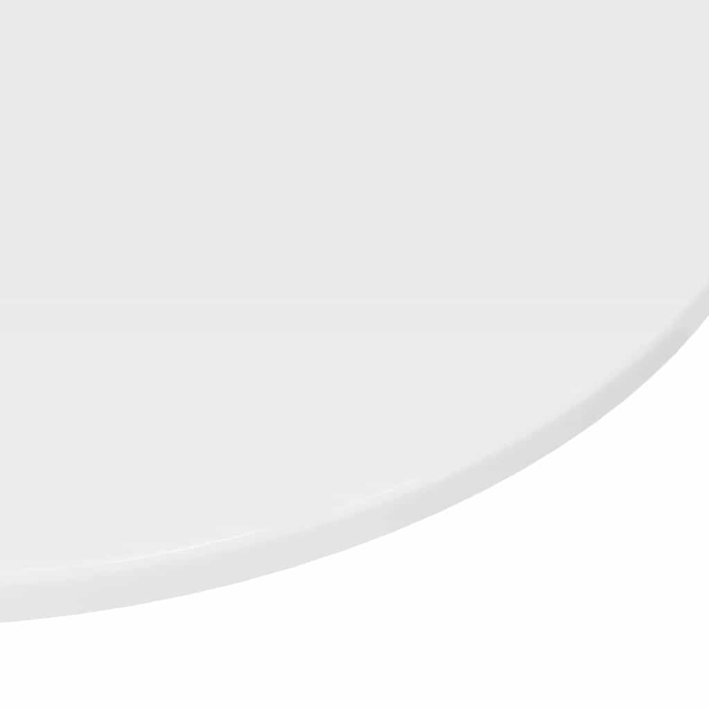 Bordplate Høyglans hvit 70 x 70 x 1.5 cm Konstruert tre