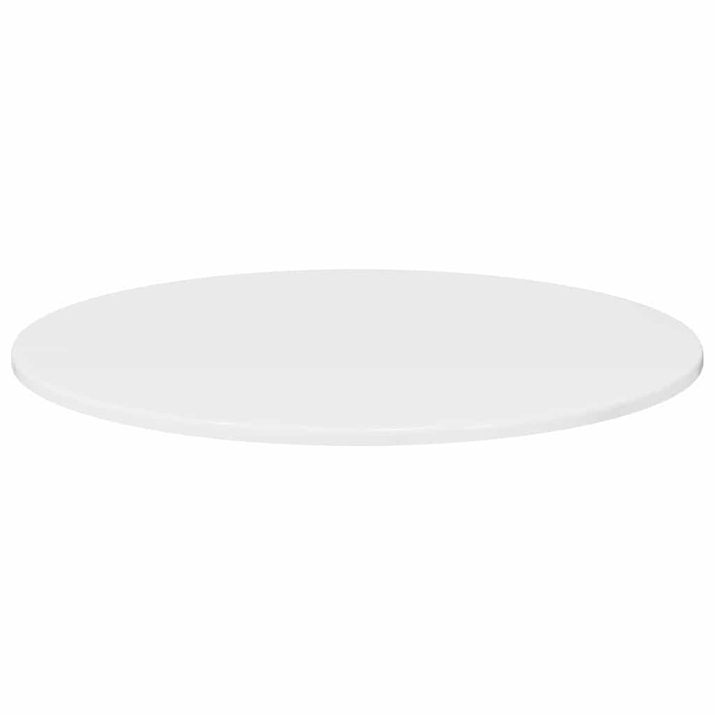 Bordplate Høyglans hvit 70 x 70 x 1.5 cm Konstruert tre