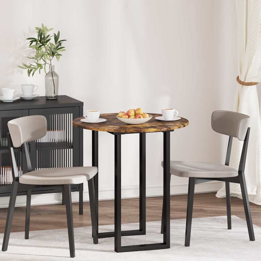 Bordplate Røkt eik 70 x 70 x 1.5 cm Konstruert tre