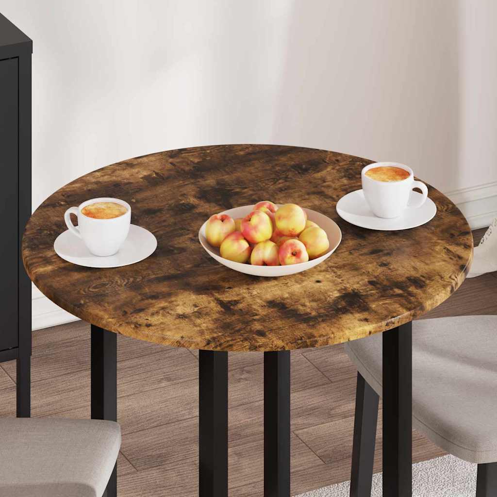 Bordplate Røkt eik 70 x 70 x 1.5 cm Konstruert tre