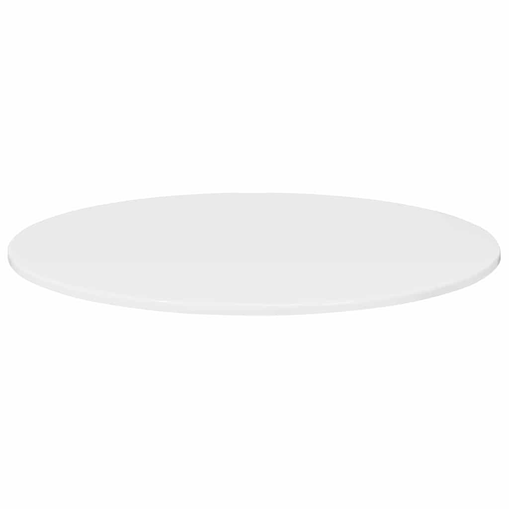 Bordplate Høyglans hvit 80 x 80 x 1.5 cm Konstruert tre