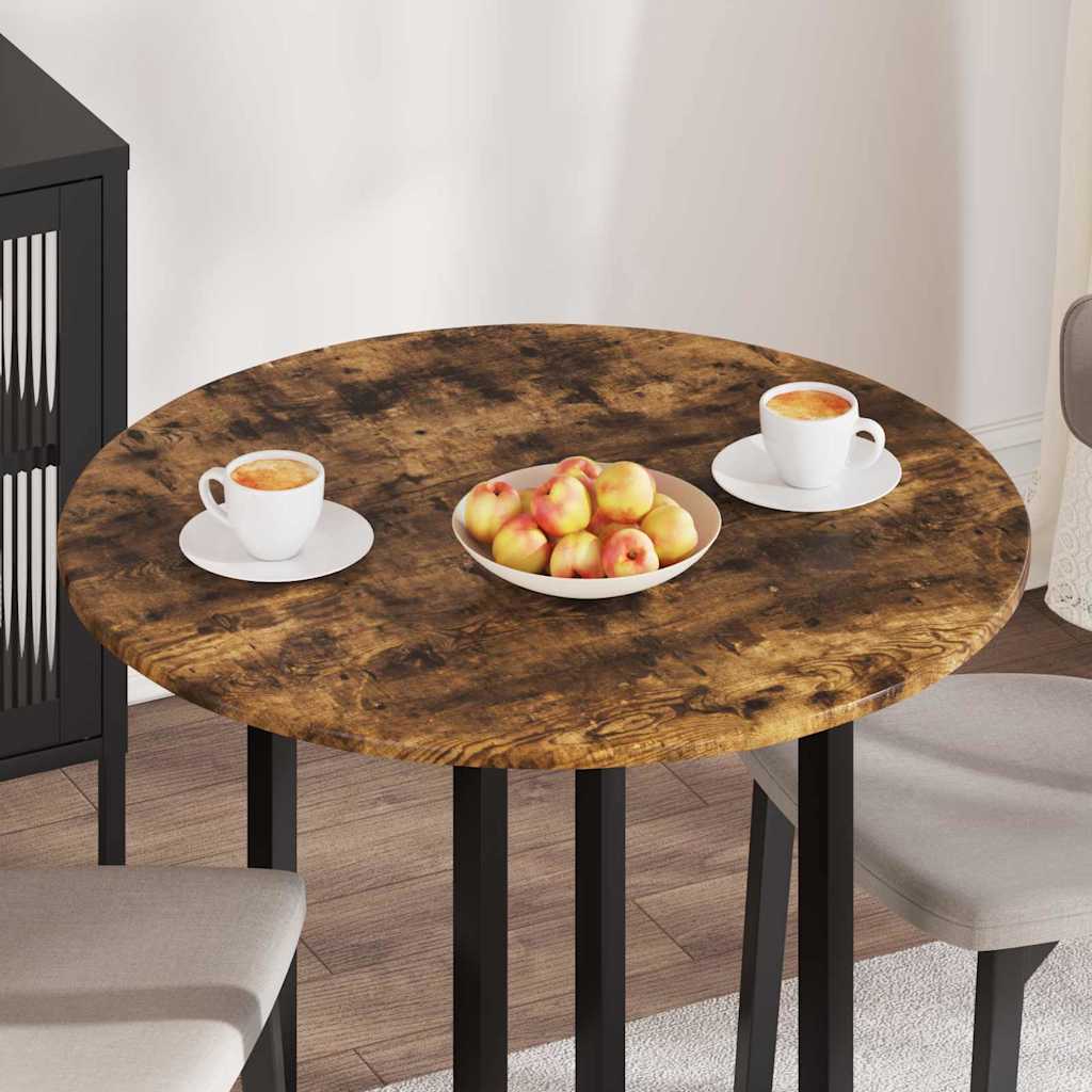 Bordplate Røkt eik 80 x 80 x 1.5 cm Konstruert tre