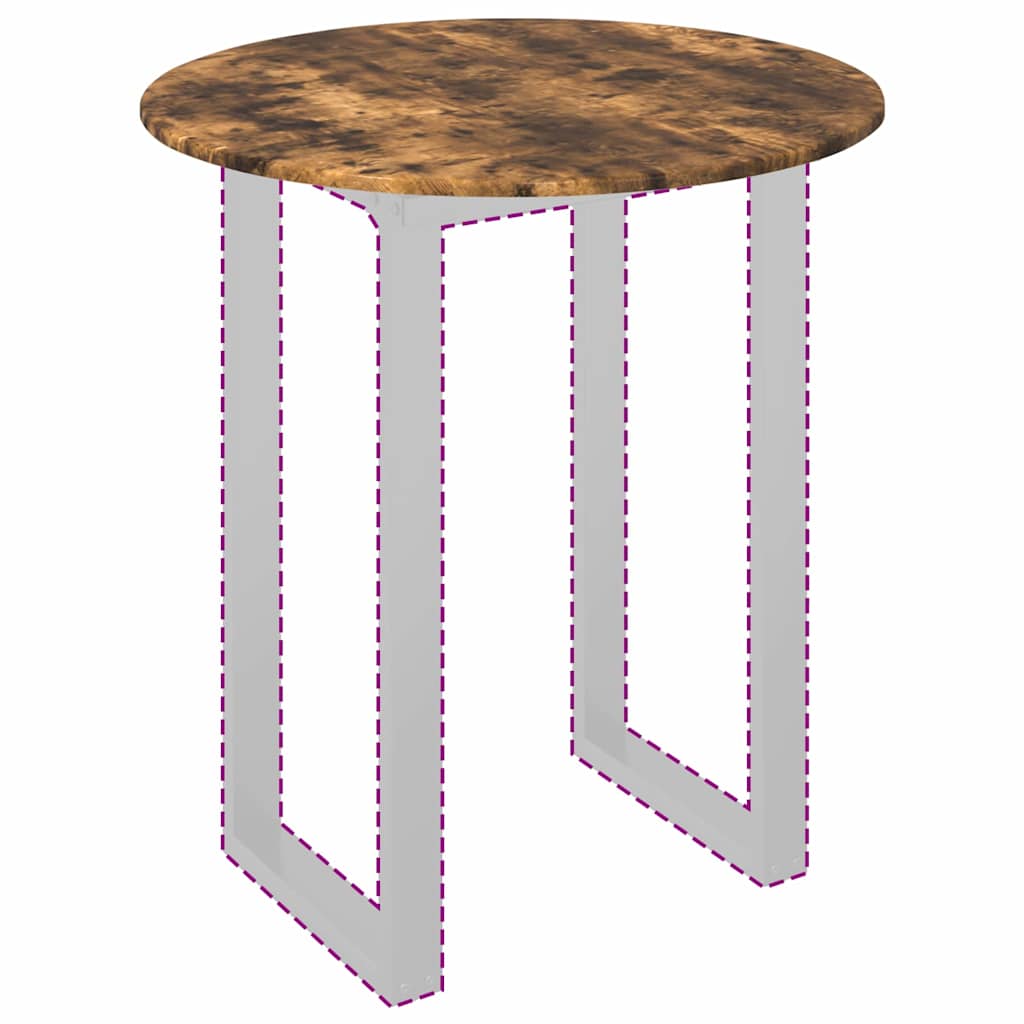 Bordplate Røkt eik 80 x 80 x 1.5 cm Konstruert tre