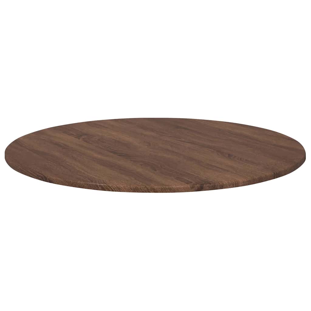 Bordplate brun eik 80 x 80 x 1.5 cm Konstruert tre