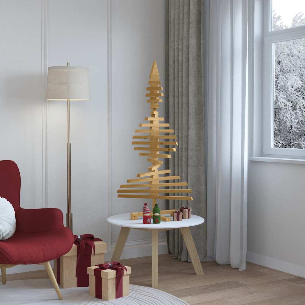 Trekjuletrær med stativ Brun 120 cm Heltre furu