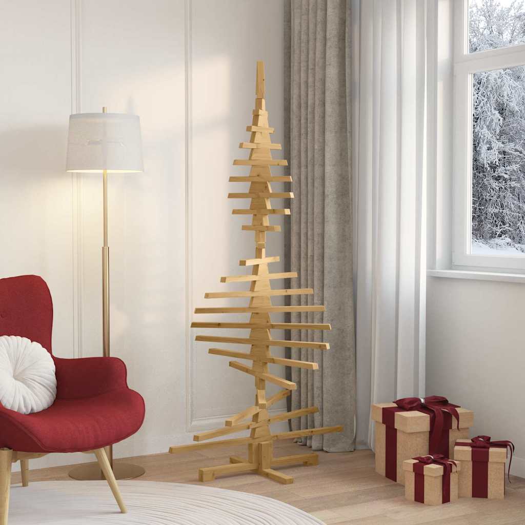 Trekjuletrær med stativ Brun 180 cm Heltre furu