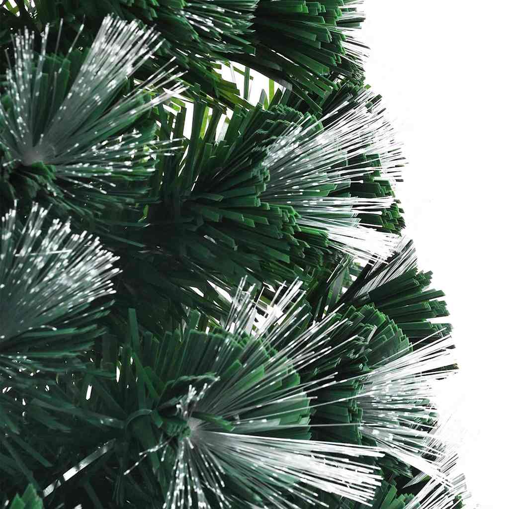 Kunstig juletre med dekorative strenglys grønn 120 cm PVC