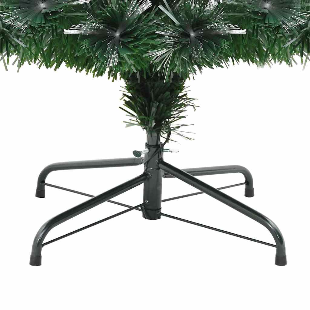 Kunstig juletre med dekorative strenglys grønn 120 cm PVC