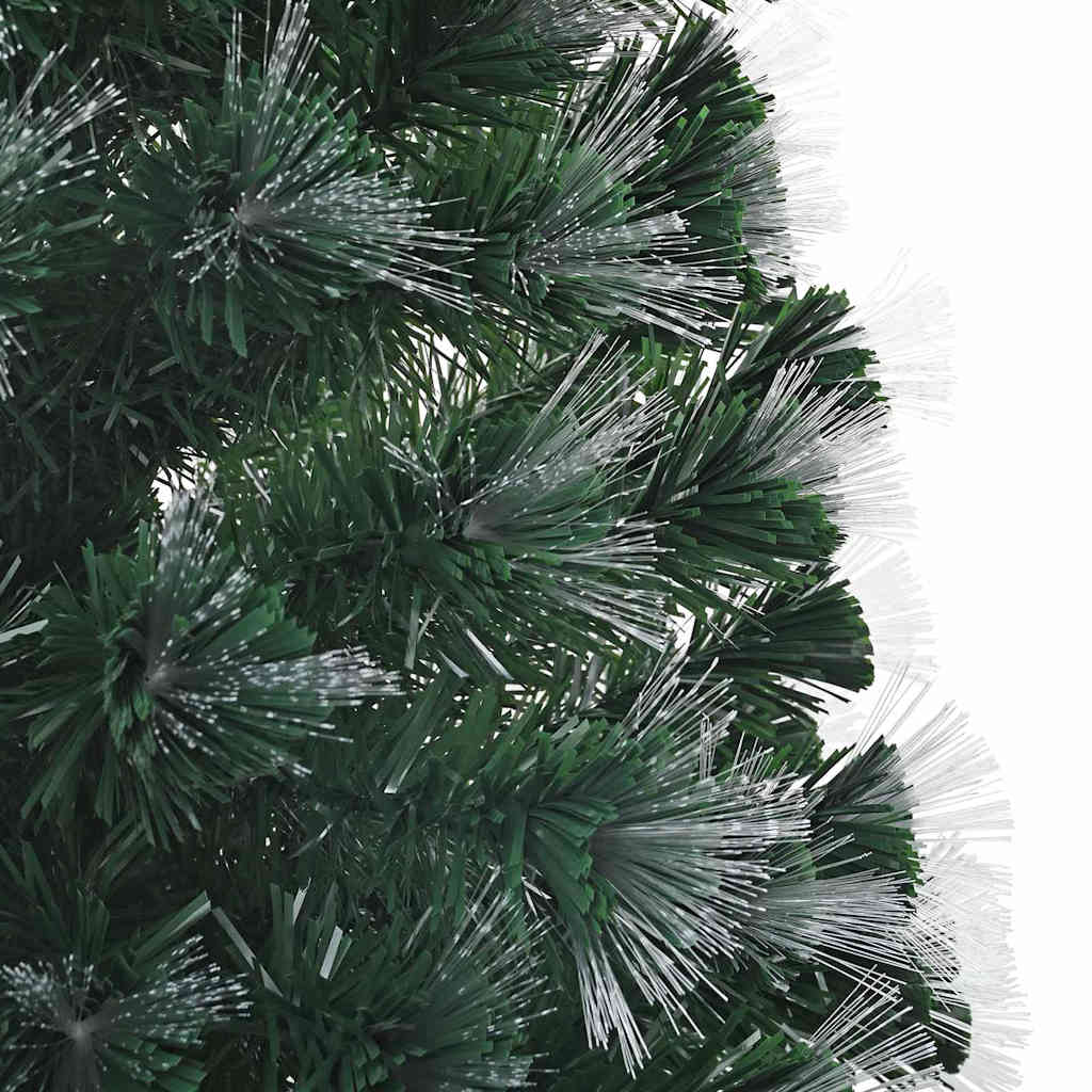Kunstig juletre med dekorative strenglys grønn 240 cm PVC