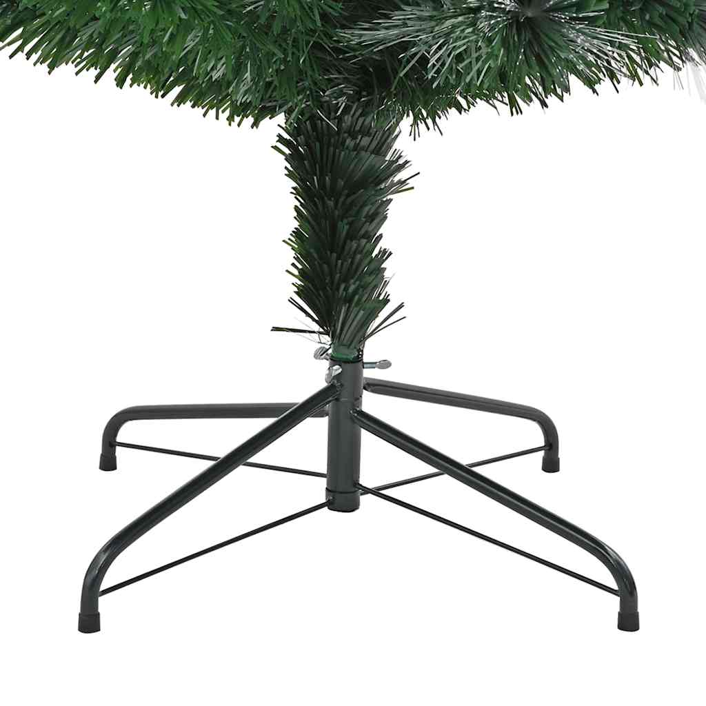 Kunstig juletre med dekorative strenglys grønn 240 cm PVC