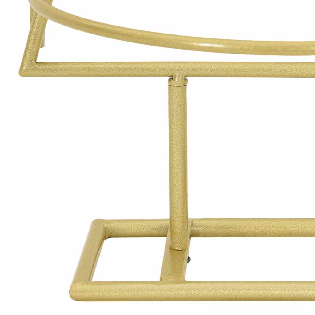 Metall juletre med stativ Gull 90 cm Pulverlakkert stål