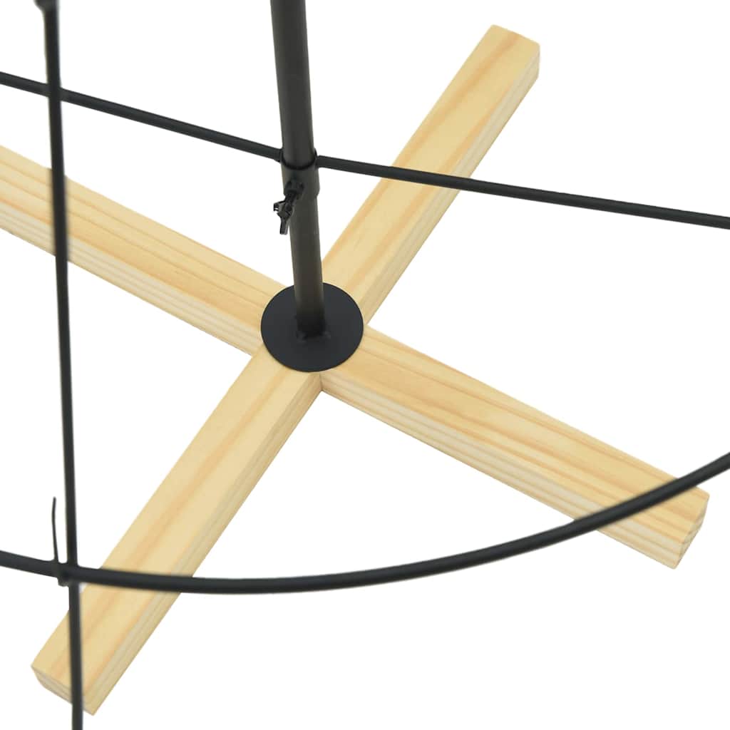 Julekjegle Tre med stativ Svart 150 cm Stål