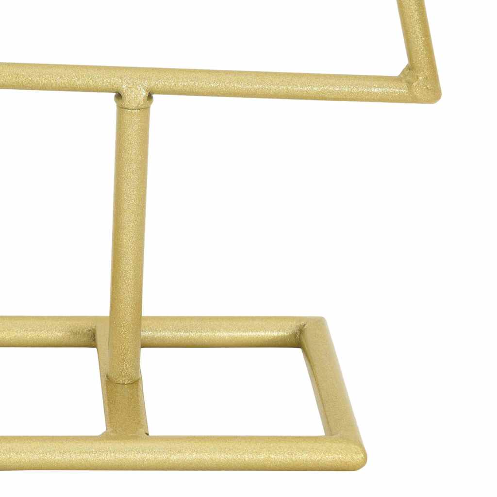 Metall juletre med stativ Gull 60 cm Pulverlakkert stål