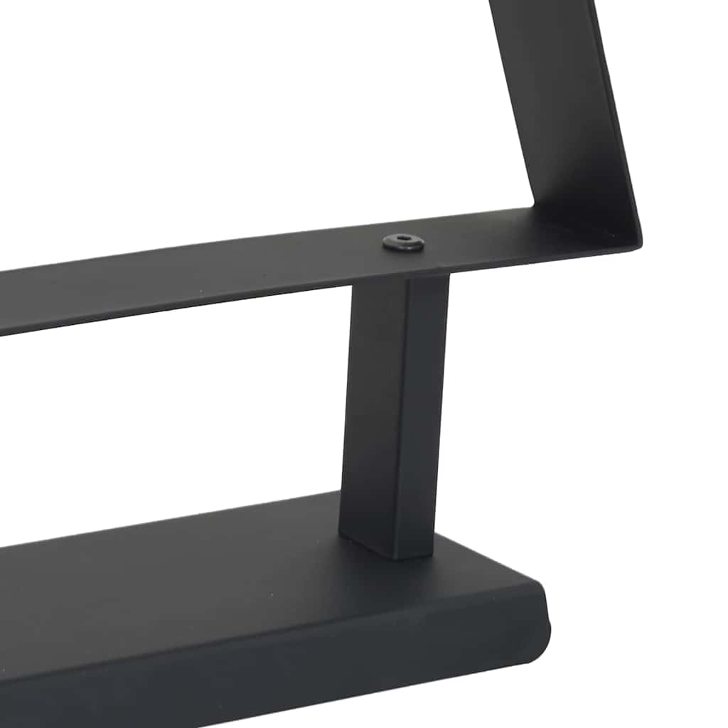 Metall juletre med stativ Svart 90 cm Stål