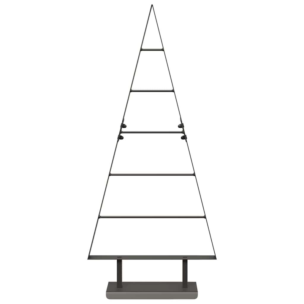 Metall juletre med stativ Svart 90 cm Stål