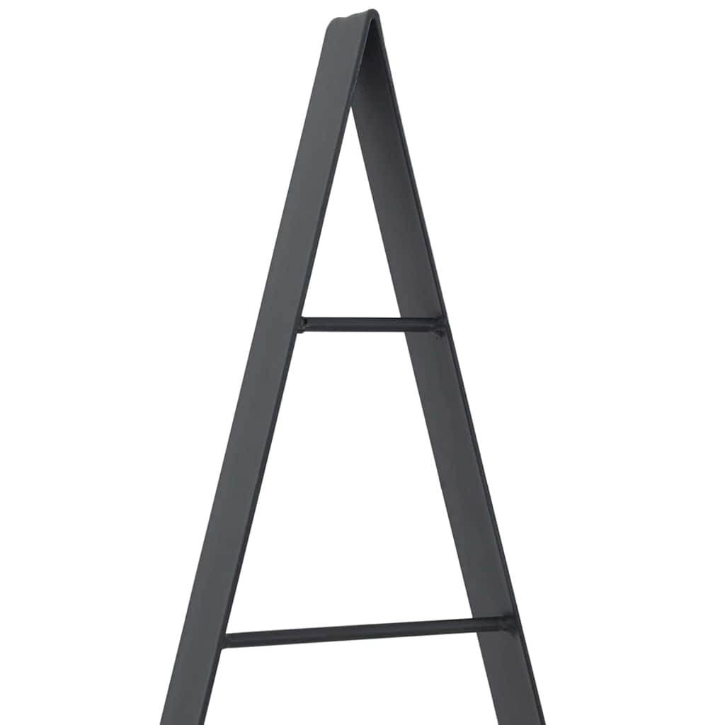 Metall juletre med stativ Svart 125 cm Stål