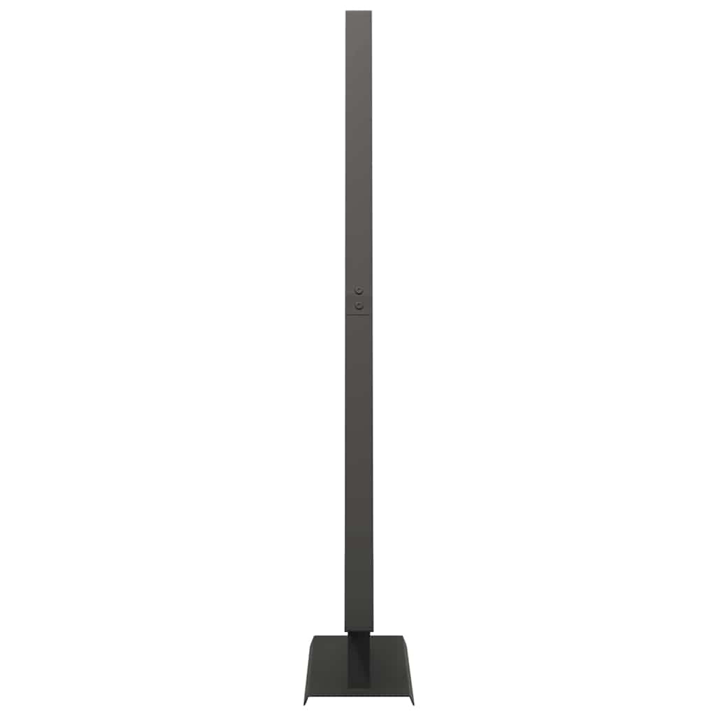 Metall juletre med stativ Svart 125 cm Stål