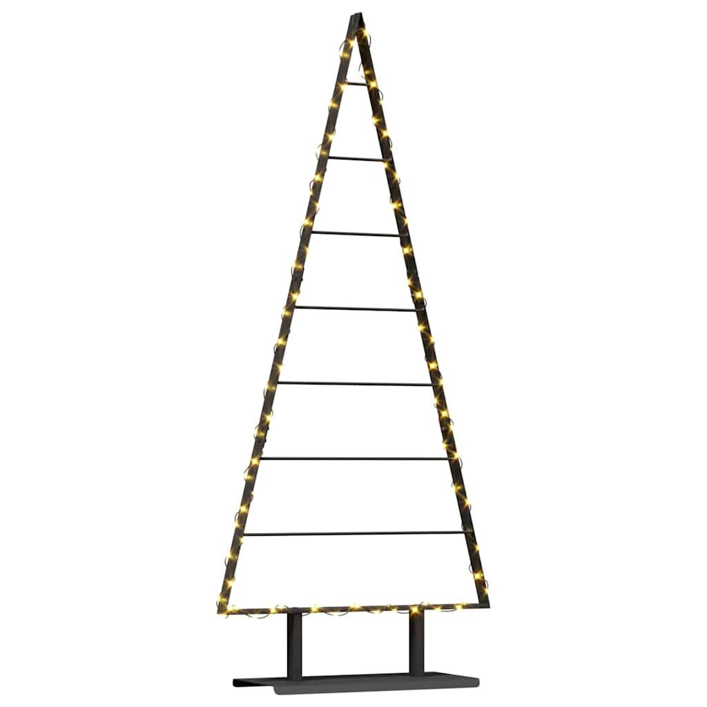 Metall juletre med stativ Svart 150 cm Stål