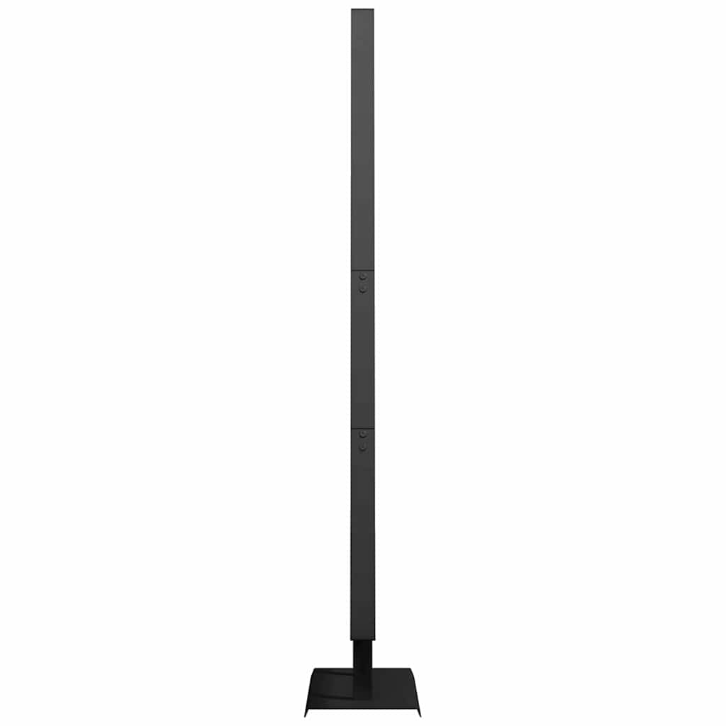 Metall juletre med stativ Svart 150 cm Stål
