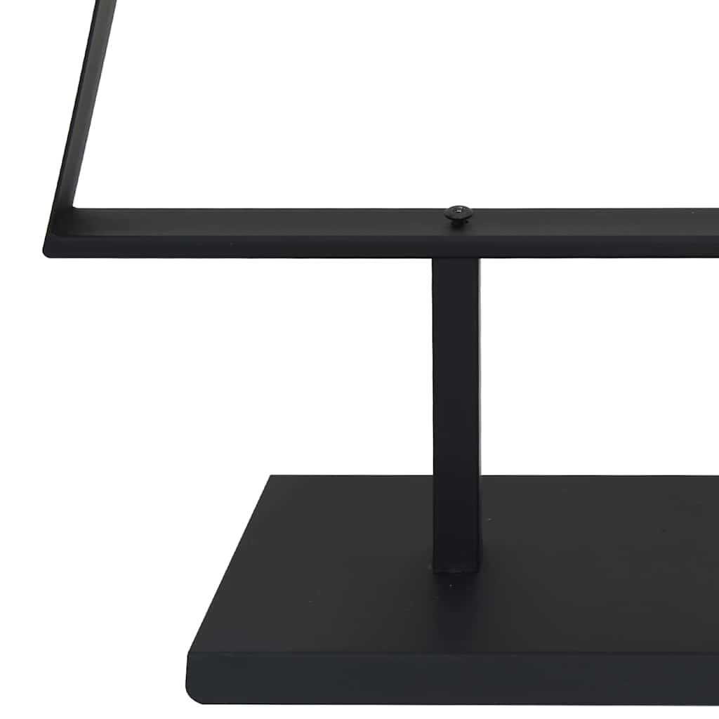 Metall juletre med stativ Svart 180 cm Stål