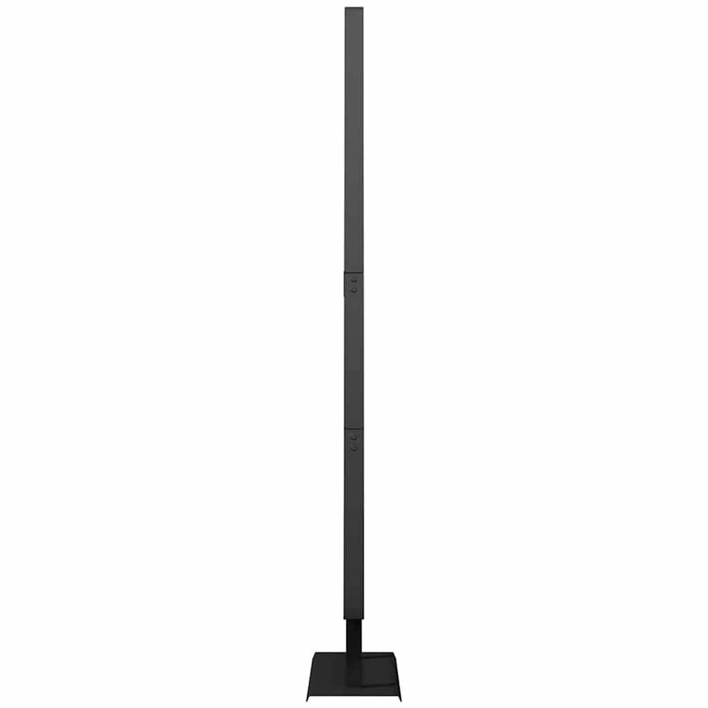 Metall juletre med stativ Svart 180 cm Stål