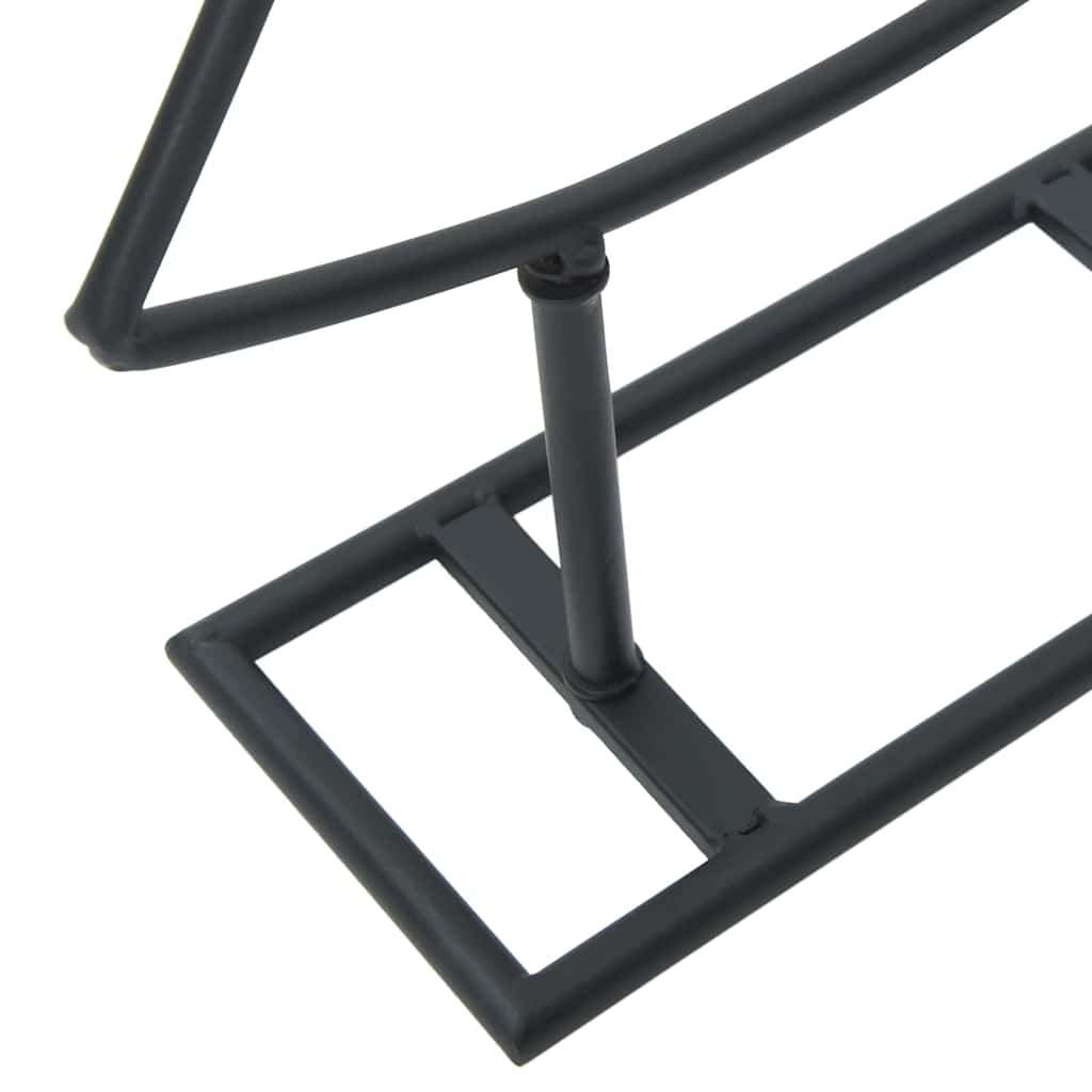Metall juletre med stativ Svart 90 cm Stål
