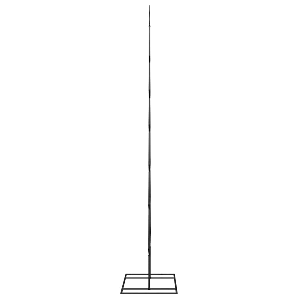 Metall juletre med stativ Svart 180 cm Stål