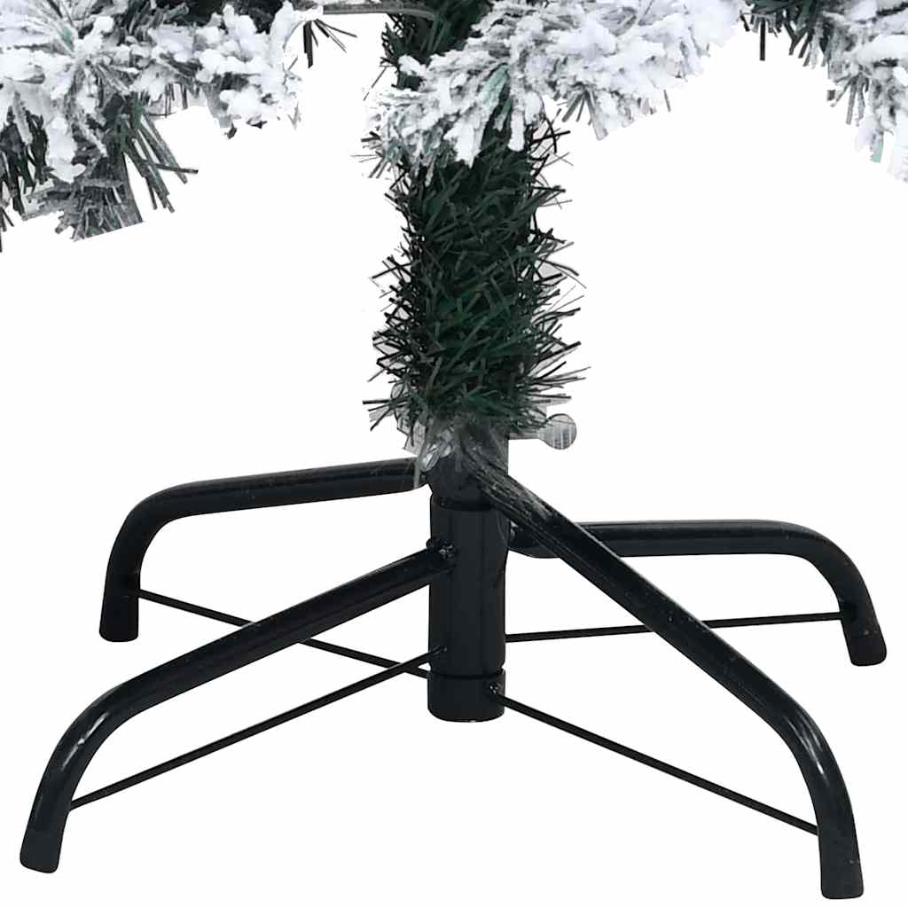 Juletre med dekorative strenglys Hvit 300 cm PVC