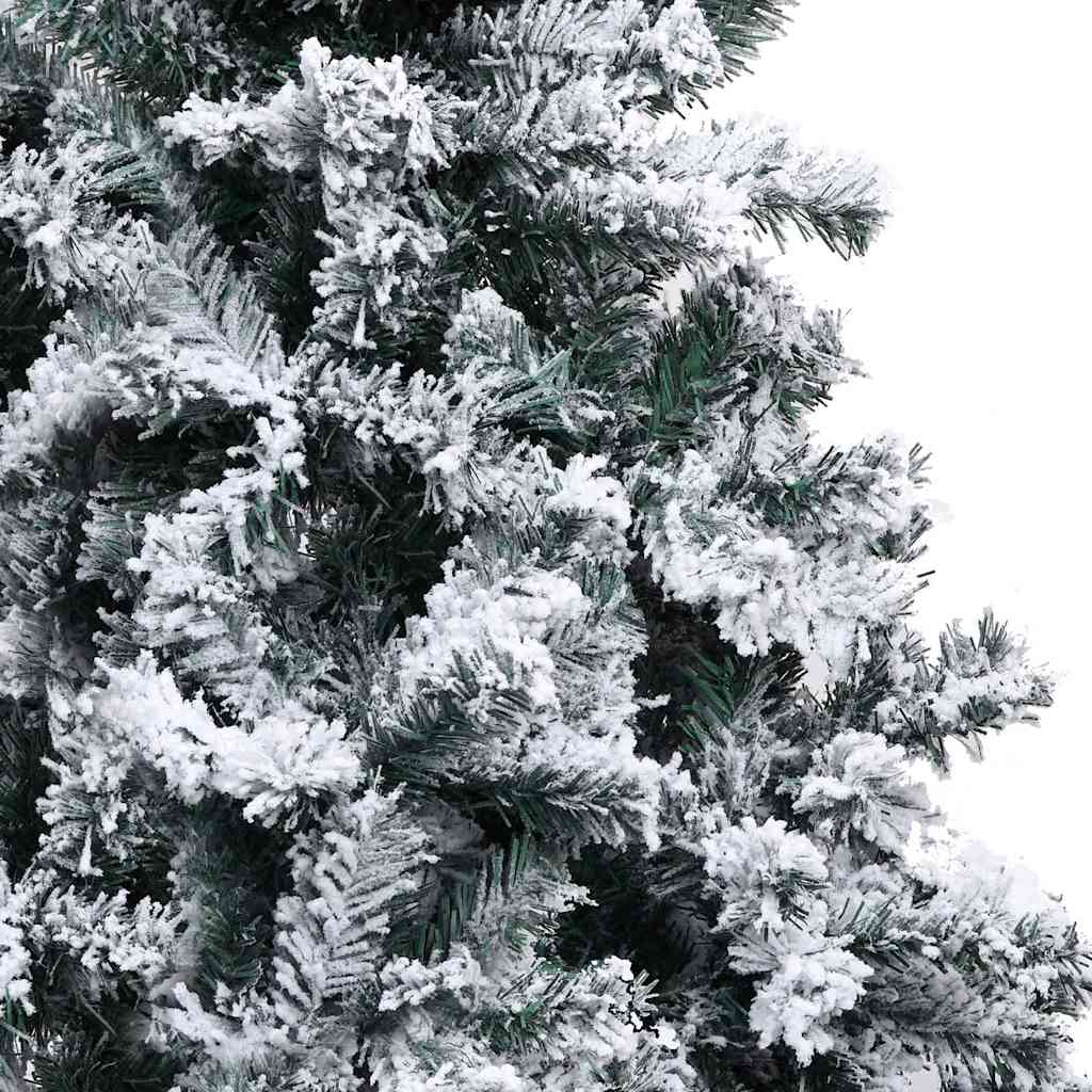 Juletre med dekorative strenglys Hvit 300 cm PVC