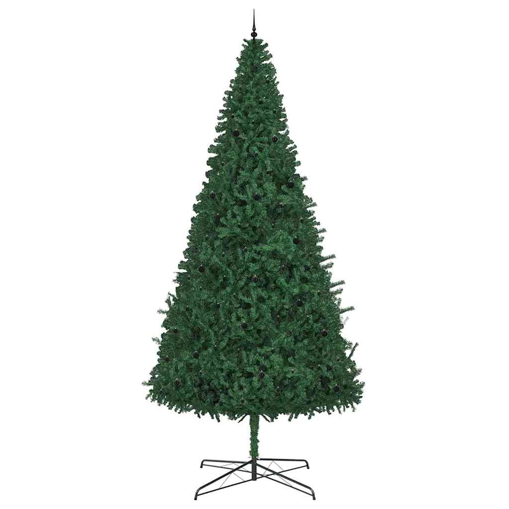 Juletre med dekorative strenglys grønn 400 cm PVC