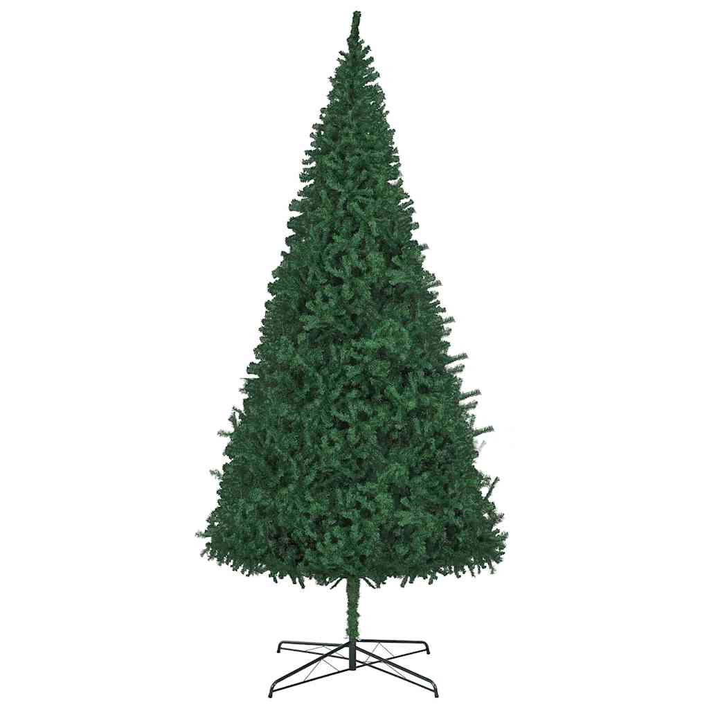 Juletre med dekorative strenglys grønn 400 cm PVC