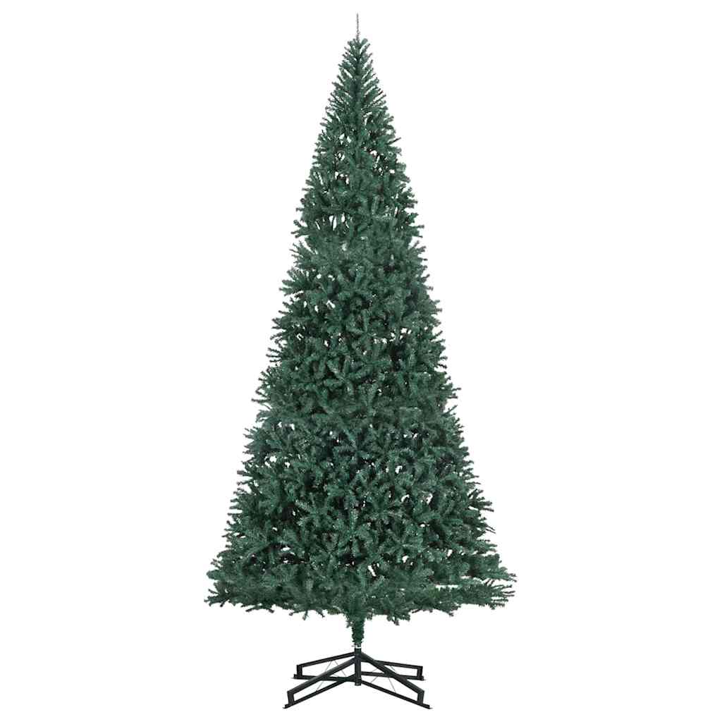 Kunstig forhåndsbelyst juletre grønn 500 cm PVC