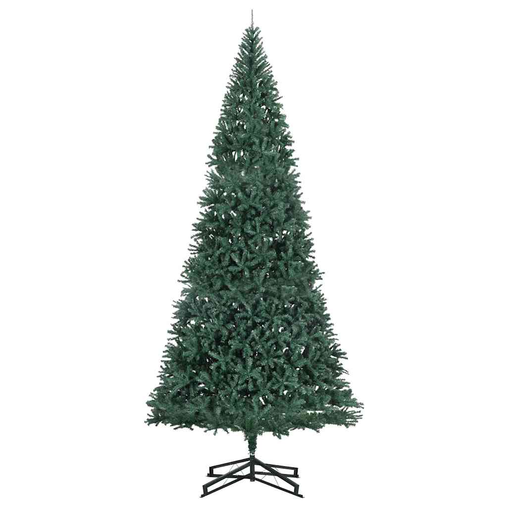 Kunstig forhåndsbelyst juletre grønn 500 cm PVC