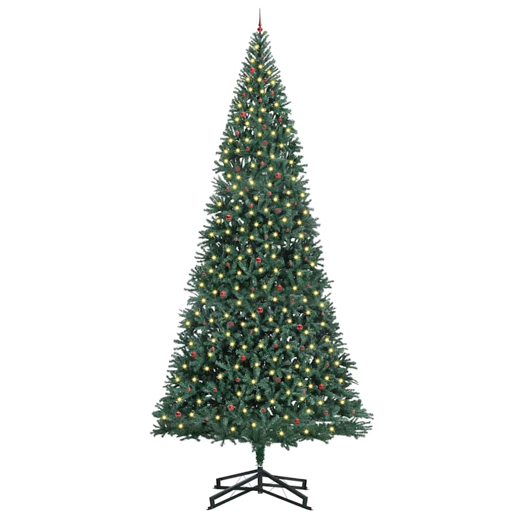 Kunstig Forhåndsbelyst Juletre med Ballettsett grønn 500 cm PVC