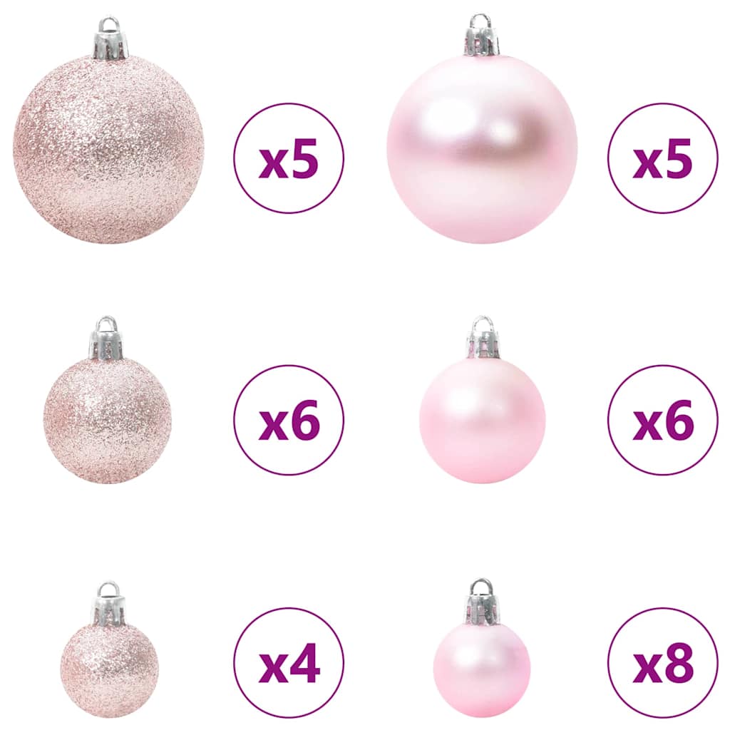 Slim juletre med 150 LED grønn 150 cm PVC og Massivt Furu tre