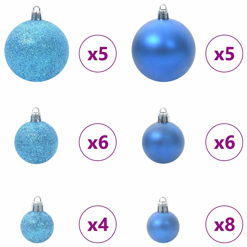 Slim juletre med 150 LED grønn 150 cm PVC og Massivt Furu tre