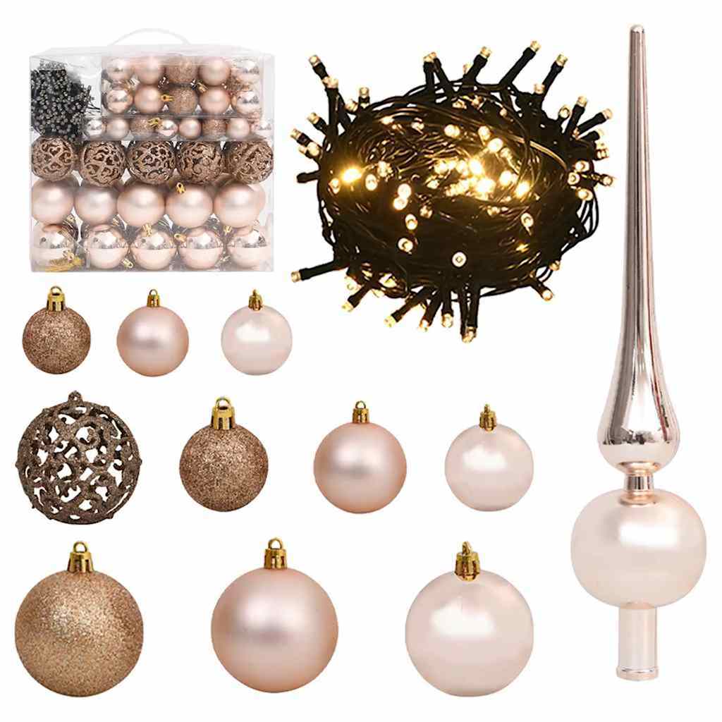 Slim juletre med 300 LED med stativ grønn 180 cm PVC